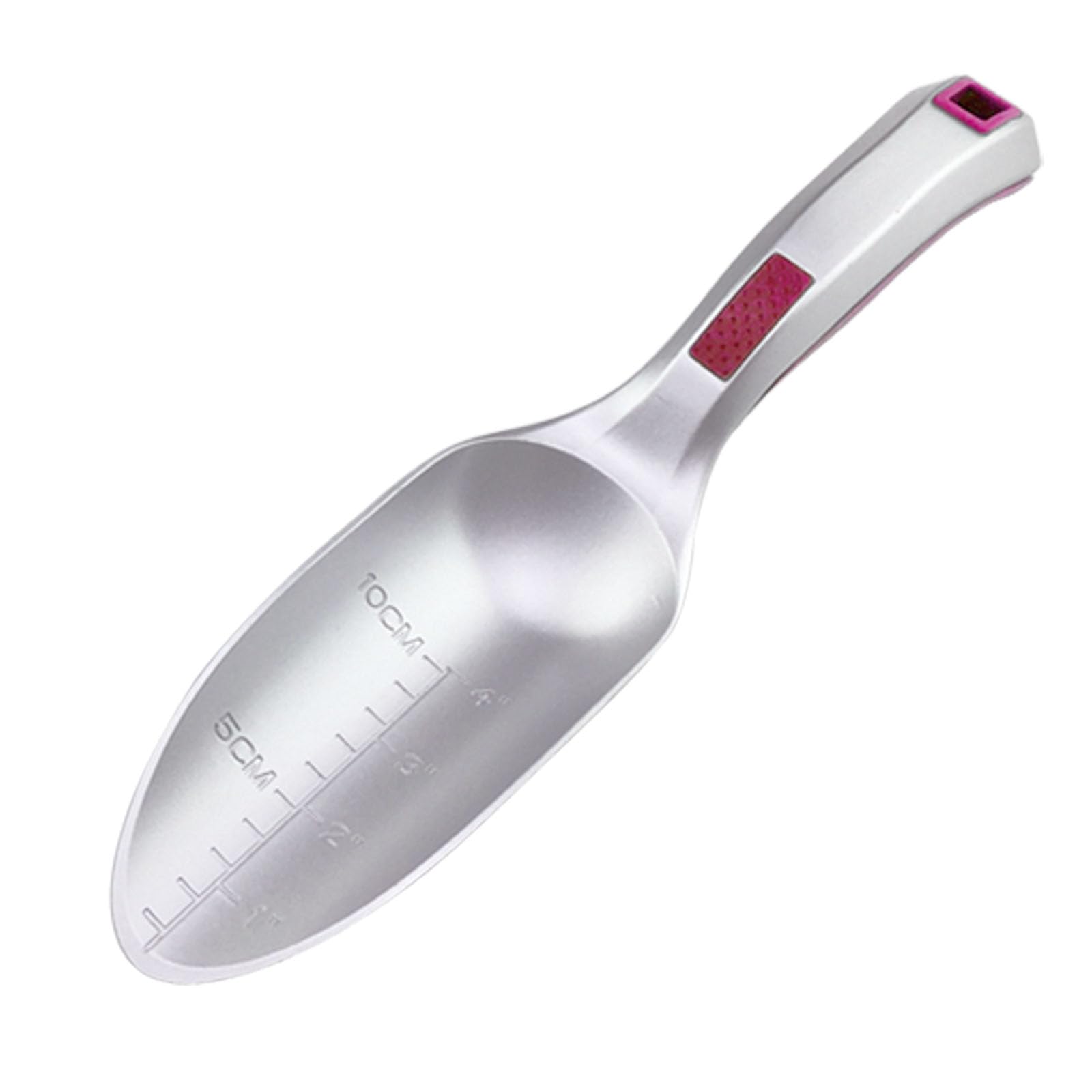 Garden Trowel Bend-Proof with Sharp Edge, Small Gardening Shovel Rust Proof, One-Piece Aluminum Hand Shovel with Grading Mark, Lightweight Comfortable Ergonomic Handle Pink