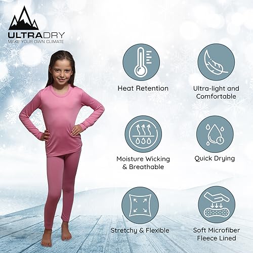 Ultra Dry Thermal Underwear For Kids Long Johns Fleece Lined Leggings And Shirt Boy And Girl Unisex Underwear Base Layer2