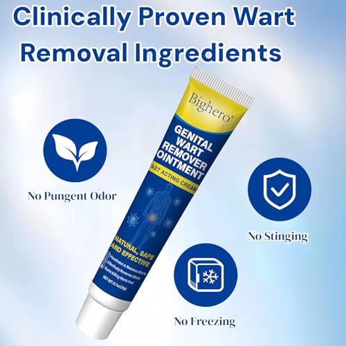 Image of Bighero 2 Pack Wart Fast Acting Gel Wart Remover Freeze Off Ointment,Wartes Cream for Genital Wartss, Warts, Plantar Warts, Common Wartes, Corn, Flat Wars NDC (84010-047-02)