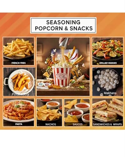 Image of Browntree Cheddar Cheese Seasoning-200g-Pack of 4 |Each pack 50g |Popcorn Seasoning Powder| Movie Style Popcorn|Cheddar| Creamy cheese taste with deliciously flavoured Seasoning|Pizza Masala Powder