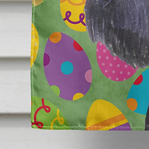Drapeau Schnauzer de Pâques grand format décoration de Pâques festive pour jardin - 5