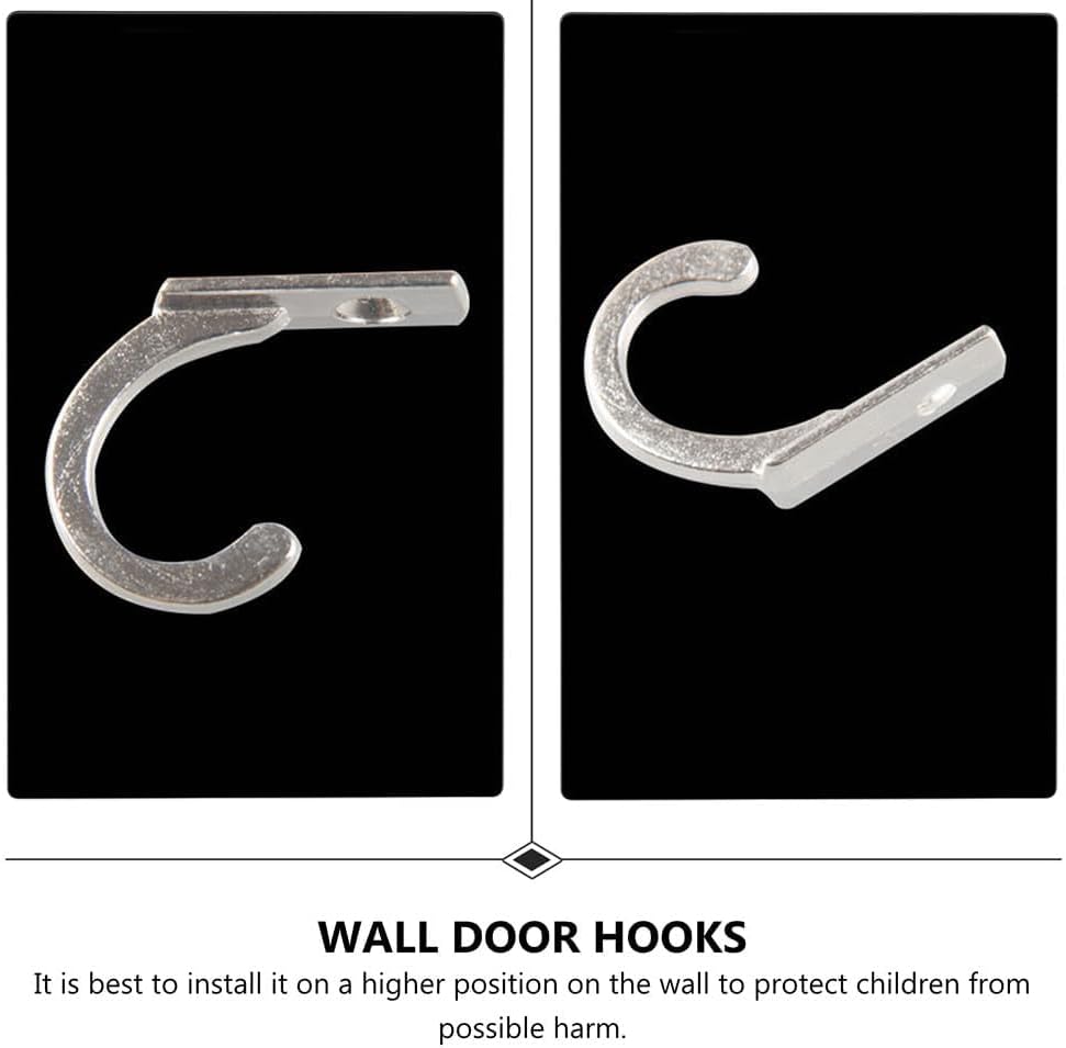 20pcs Mini Retro Zinc Alloy Wall Hooks, Metal Coat and Organizer Hangers for Home, Bathroom, and Cabinet Use, Silver Small Wall Door Hooks for Hanging Robes and Towels