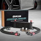 7 Row AN10 Aluminum Engine Transmission Oil Cooler Kit Compatible For BMW Mini Cooper S Supercharger...