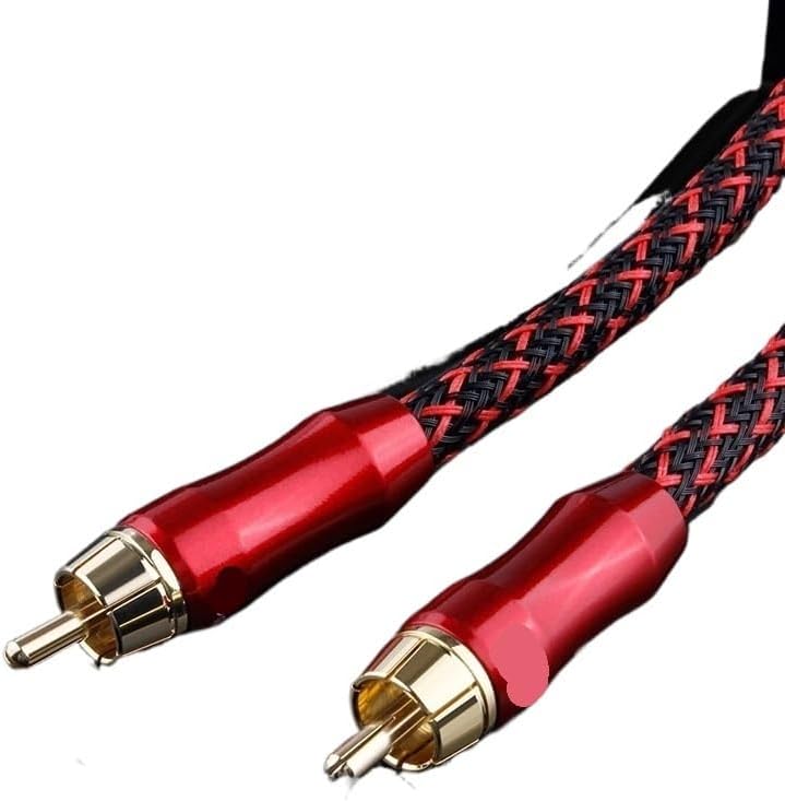 75ohm HiFi Digital Coaxial Audio Video Hi-end R/CA to R/CA Male Subwoofer Audio Cable 1m 2m 300cm 5m 8m 10m(10m)