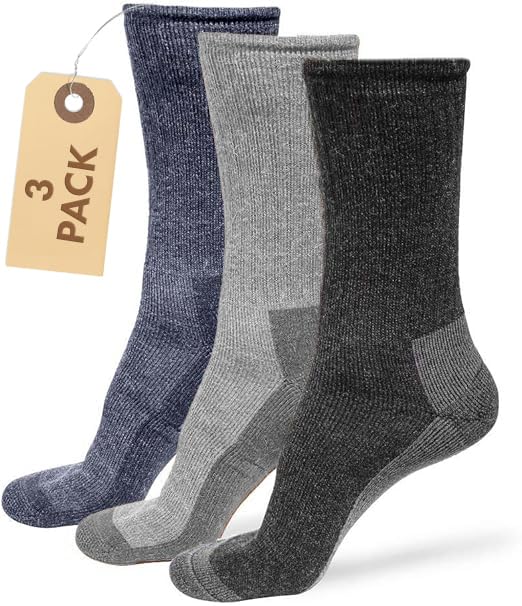 American Mammoth Alpaca Wool Socks for Men & Women Casual Outdoors Hiking Boot 50% Alpaca Wool 50% Merino Wool Blend