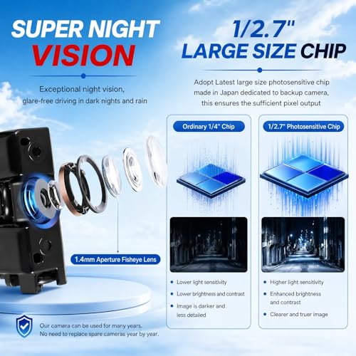 Image of No. 22803702 Rear View Backup Reverse Parking Camera /Rear View Camera | for Chevy Silverado 1500 2500 HD 3500 HD GMC Sierra 1500 2500 3500 2014 2015 [6 Pins] 23306741 84143039