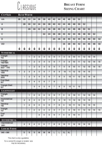 Classique 527 Triangle Post Lumpectomy Silicone Breast Form-Beige-33