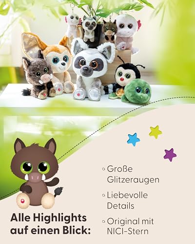 NICI GLUBSCHIS Wildschwein Kuscheltier Truffle Fluffle 15cm braun - Stofftier aus weichem Plüsch, niedliches Plüschtier zum Kuscheln und Spielen, für Kinder & Erwachsene, tolle Geschenkidee - 61773