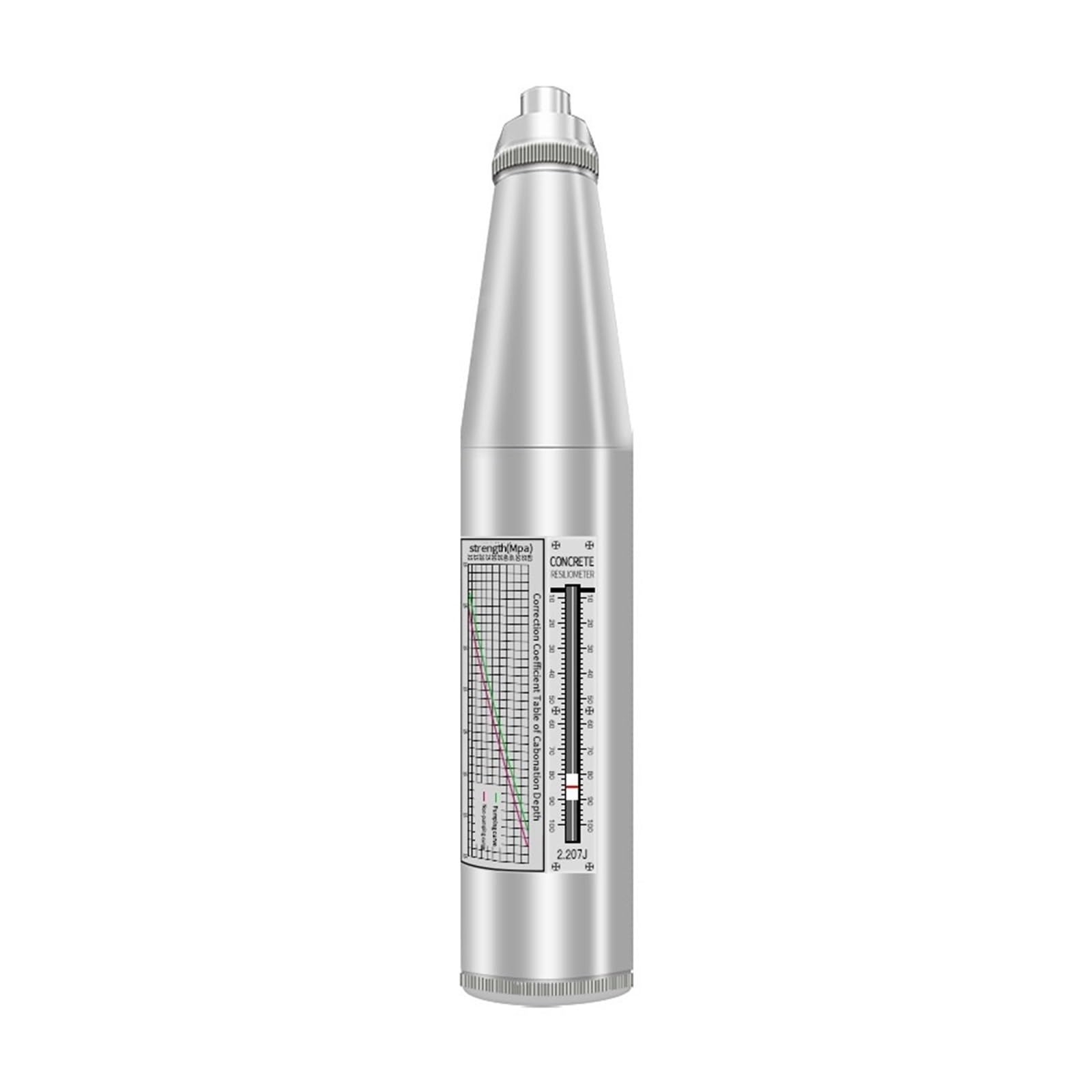 Guysgnx Zc3-A Concrete Rebound Hammer, Digital Mechanical Hammer Integrated Rebound Tester, Concrete Strength,
