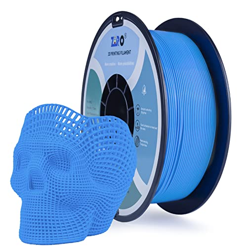 ZIRO PLA Filament 1.75mm,3D Printer Filament PLA Fluorescence Series 1.75 1KG(2.2lbs),Dimensional Accuracy +/- 0.03mm,Fluo Blue