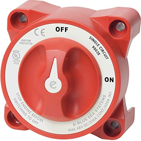 Interruptor batería Serie e on/Off Blue Sea Systems BS9003E Cover