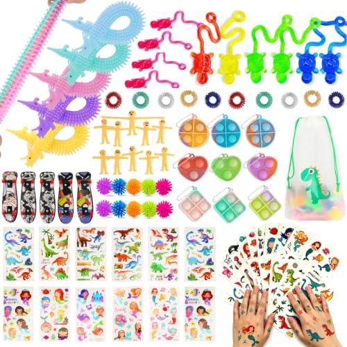 JUAUO 80Pcs Fidget Toys Set for Kids Adults Stress Relief Sensory Toys