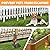 KYATE Garden Fence Animal Barrier, 30 Panels No Dig Fence 42.5ft(L) x13in(H), Rustproof Metal Defense Border, Dogs Rabbits Blocker Fence for Outdoor Yard & Patio