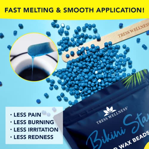 Tress Wellness Bikini Star 1.2lb Hard wax beads with Pre & After spray - For sensitive skin - Up to 50 waxes - Image 6