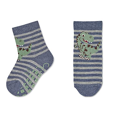 ABS-Söckchen DP T-Rex+Sterne Baby Boys' Slippers Socks2