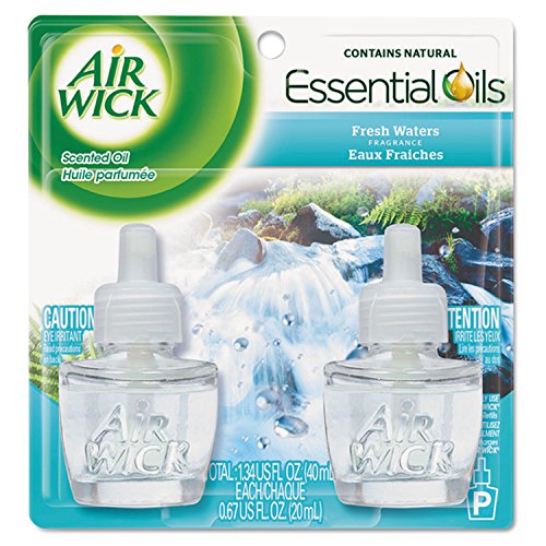 Air Wick Scented Oil Refill, Fresh Waters, 0.67 oz, 2/Pack, 6 Pack/Carton
