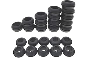 Hydro Rubber Grommet 1/2 Inch Hole Donut Type for Waterproof Seal in Hydroponic Systems