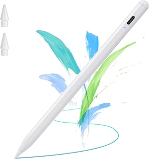 2023 Apple Pencil 2nd Generation for iPad 10th/9th/8th,iPad Air 5th/4th,iPad Pro 12.9" and 11",iPad Mini 6th/5th Stylus Pen with Palm Rejection Tilt Sensitive on iPad Drawing and Writing Pen White