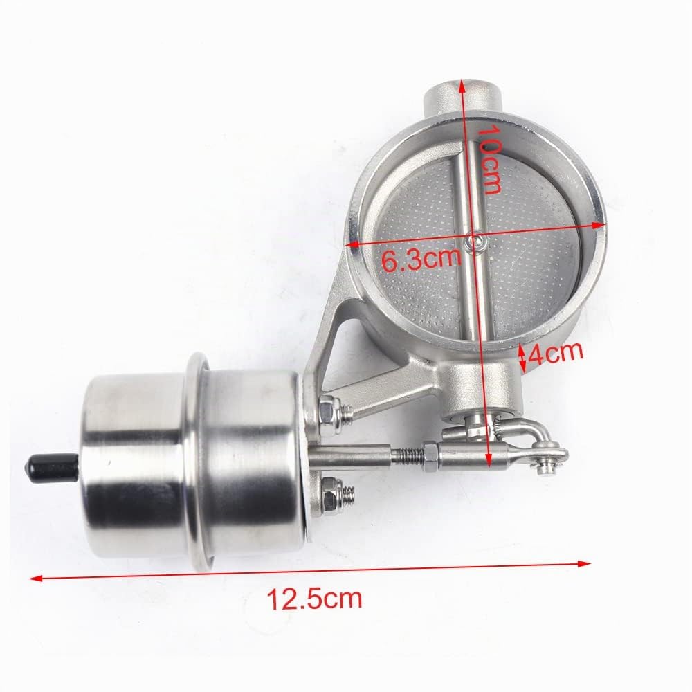 63 mm/ 2,5" Valve d'échappement électrique en Acier Inoxydable Valve Kit De Télécommande Entraînement à vide Soupapes d'échappement aux moteurs