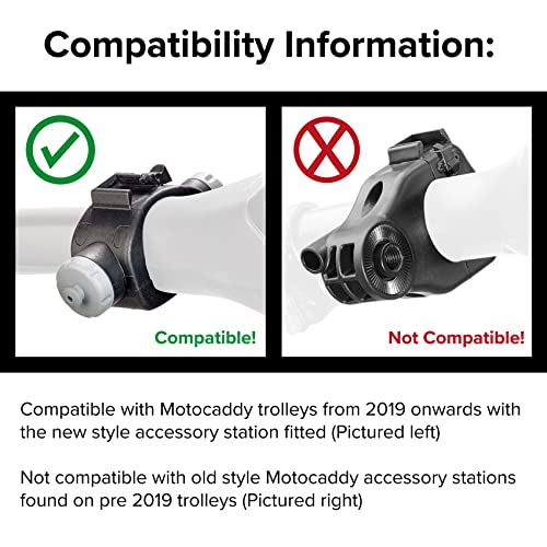 Umbrella Holder for Motocaddy Electric Golf Trolleys - 2019 Onwards S1 M1 M3 M5 M7 - Image 2