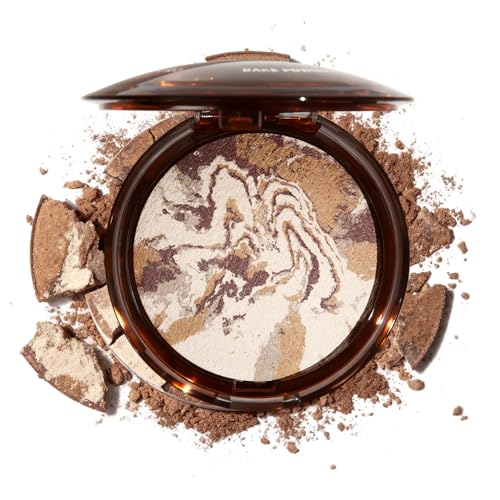 Image of FeiCuiYun Baked Balance Illuminating Foundation, Oil Control Matte Perfection Face Powder - Tan | Buildable Sheer to Light Coverage | Flawless Satin Finish