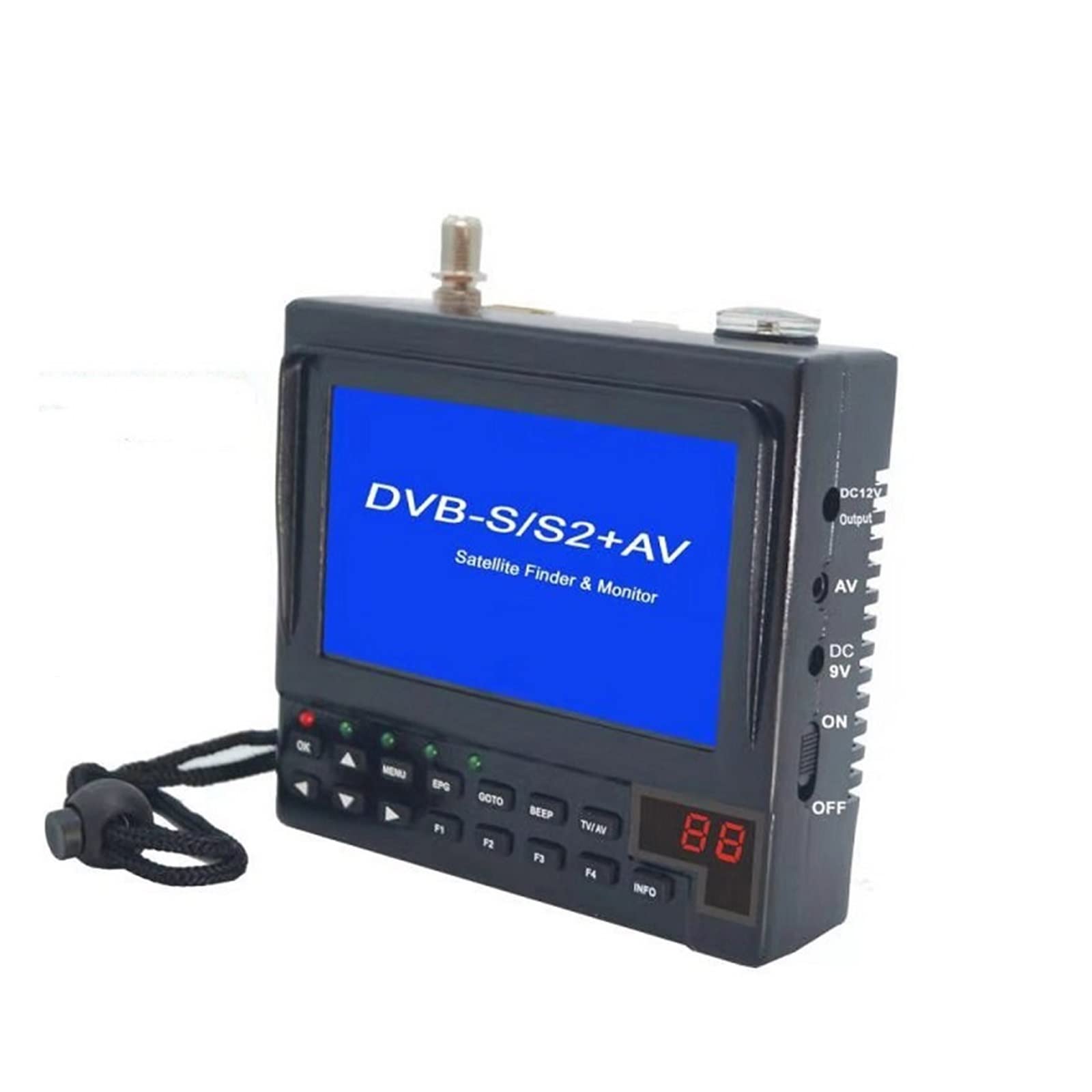 Cercatore satellitare digitale KPT-268AH Misuratore satellitare MPEG4 DVB-S2 Cercatore stella HD con schermo LCD