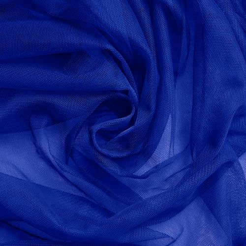SiinvdaBZX Royal Blue Tulle Fabric Roll 54 Inch x 3 Yards Soft Drape Tulle Netting Fabric for DIY Craft Tutu Skirt Bridal Veil Wedding Party Table Skirt Ceiling Decor