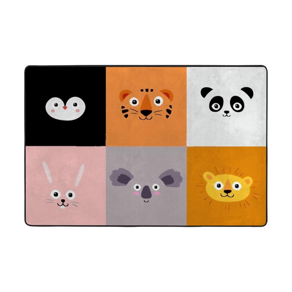 Tapis corail de décoration maison grand format motif tigre doux