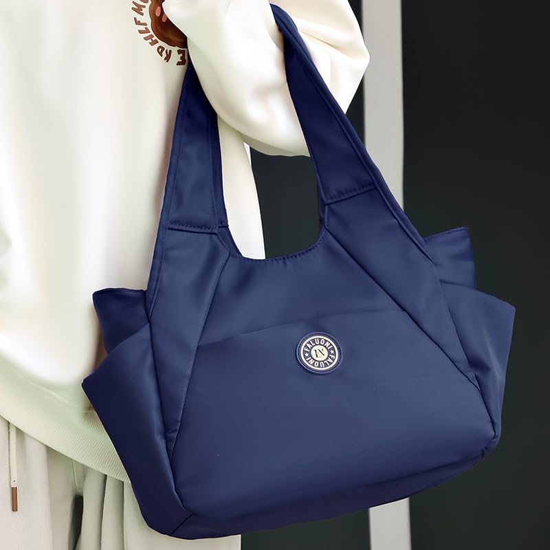 Waterproof nylon tote bag with zipper, women's cloth shoulder bag, handbag2