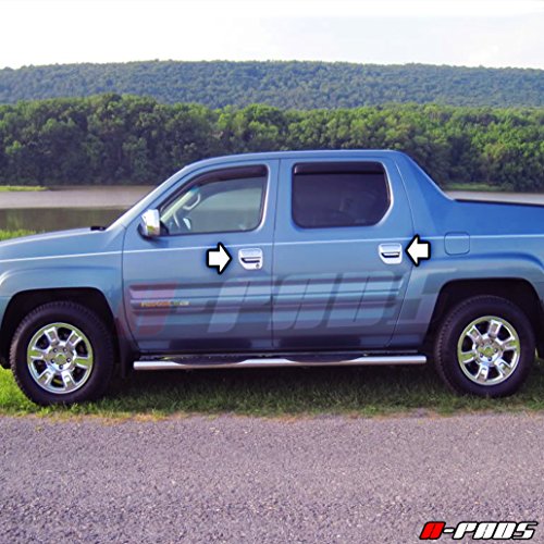 A-Pads Compatible With(Just Overlay Stick On, Not For Snap In Replacement) Chrome Door Handle Covers For Honda Ridgeline 2006-07 08 09 10 11 12 2013 #TOP3