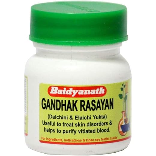 Baidyanath Gandhak Rasayan Tablets 40 - Skincare Supplement