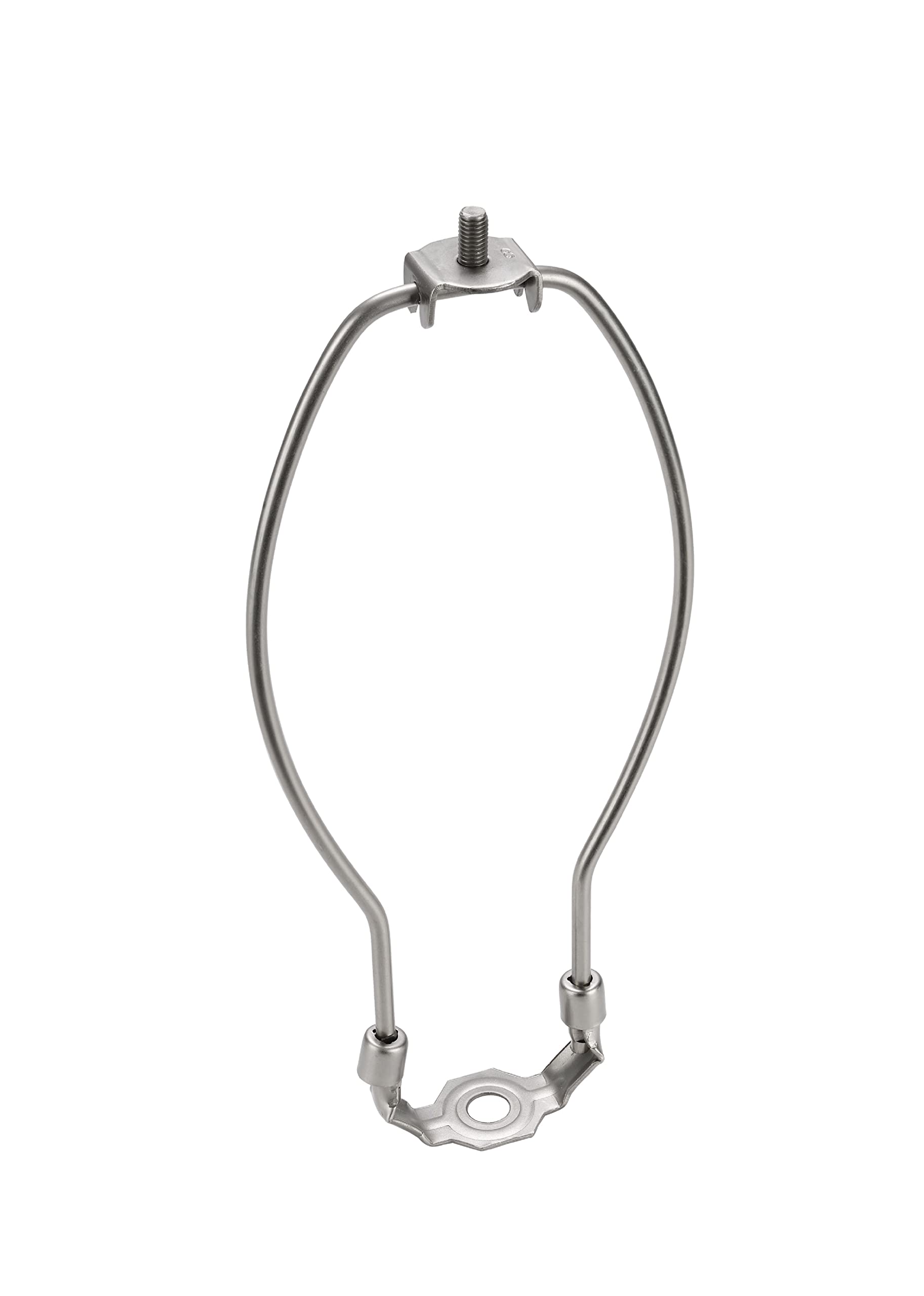 Aspen Creative 20001-2 8" Lamp Harp with Saddle in Satin Nickel Finish