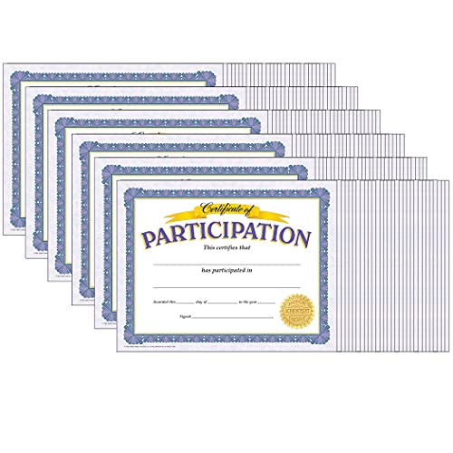 Amazon.com : Trend Certificate of Participation Classic Certificates, 30  Per Pack, 6 Packs : Office Products
