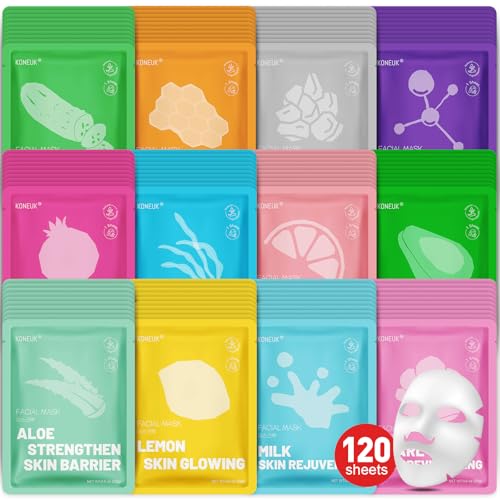 120 Pack Collagen Essence Sheet Face Masks