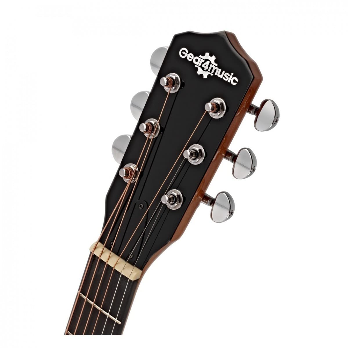 Gear4music Guitare Banjo - 6 cordes à dos fermé Corps en acajou