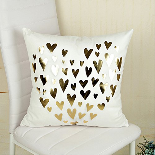 Kingla Home Love Heart White Throw Pillow Covers Cute Lumbar Pillow Cover 45X45Cm Soft Decorative Couch Cushion Covers 18X18 Inch #TOP6