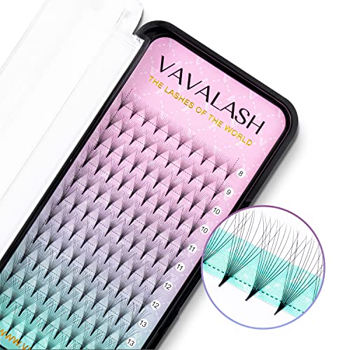 Vavalash Eyelash Extensions 3D 4D 5D 6D 8D 9D 10D Thickness 0.07/0.1 C/D Curl Eyelashes Middle Stem Premade Fans Russian Volume Lash Extensions Supplies thumb #1