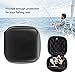 Culnflun Fishing Reel Cases, Cover PU Leather Hard Protective Case for Baitcasting, Fishing Tackle Storage Bag for Fishing Reels Black Wear (S 18.5 X 10.2 X 2.6in)