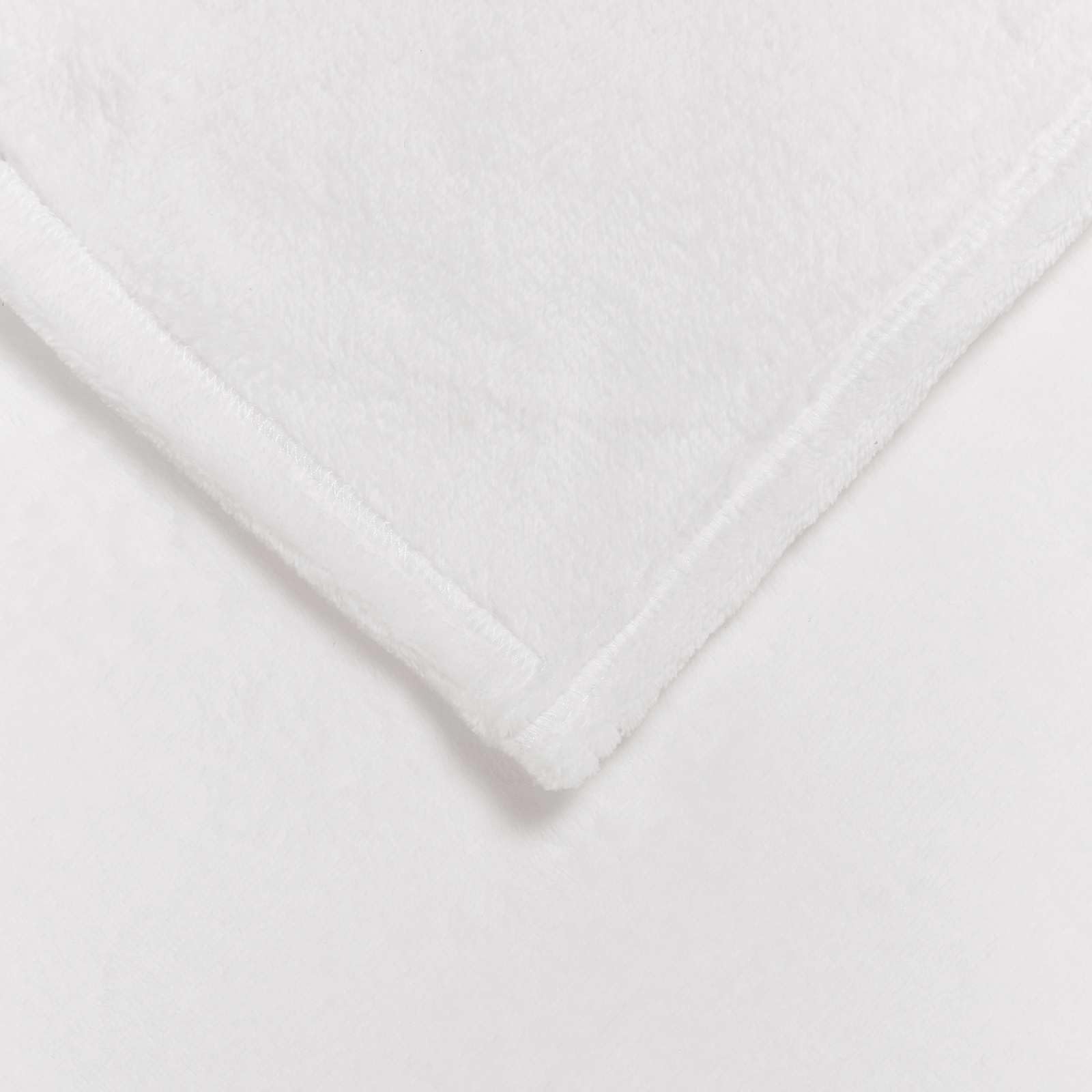 Manta blanca de forro polar, 220 x 240 cm, manta ligera como colcha, manta a cuadros, para sofá, dormitorio, salón, habitación de invitados y camping