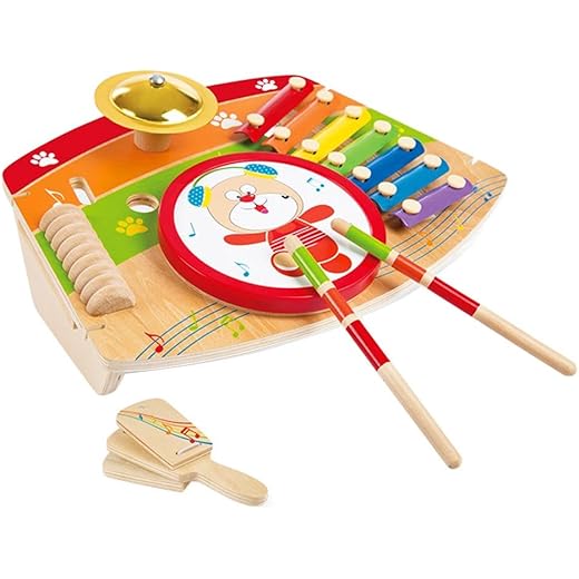 5-in-1 Wooden Musical Instrument Set