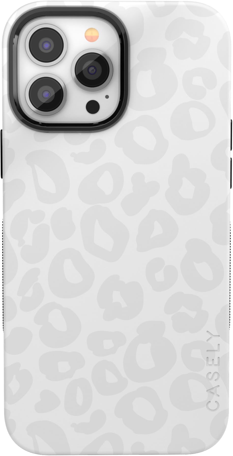 Casely iPhone 13 Pro Max Case | Into The Wild | White Snow Leopard | Bold Protective Case with Slip Resistant Side Grips, Lightweight, Matte Finish,