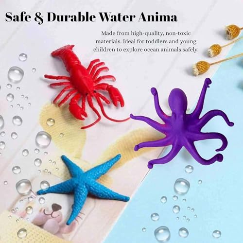 Image of Realistic Underwater SEA Animal Toys for Kids 3+| Realistic Figurine 17PCS Ocean Water Animal Creatures Action Figures for Boys and Girls Birthday Gift for Children Education | Decoration Item