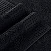 GLAMBURG 100% Cotton 2 Pack Oversized Bath Towel Set 28x55 Inches, Ultra Soft Highly Absorbant Compact Quickdry & Lightweight Large Bath Towels, Ideal for Gym Travel Camp Pool - Black #2