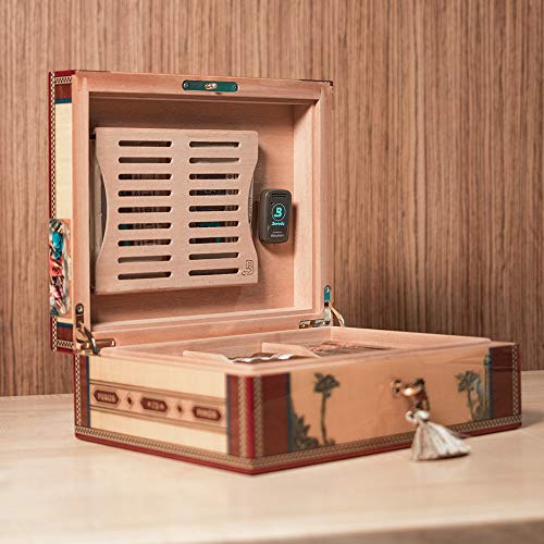 Boveda Cedar Wood Humidity Pack Holder for Storage Box - For Use With Two Size 60 Boveda Packs (Sold Separately) - Includes Magnetic and Removable Tape Mounting Kits – 1 Count
