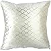 Shining Rhombus Sequins Throw Pillow Case Sham Decor Cushion Covers Square 18*18 Inch Off-white Polyester