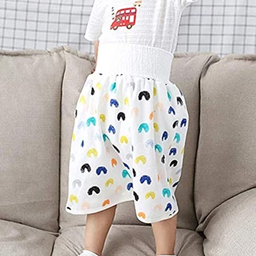 YTXTT Saia de fralda confortável, shorts de cintura alta que protege a barriga, shorts 2 em 1 imperm