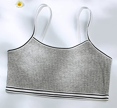 Betusline 3-Pack Girls' Spaghetti Strap Pullover Everyday Bras, 6-18 Years3