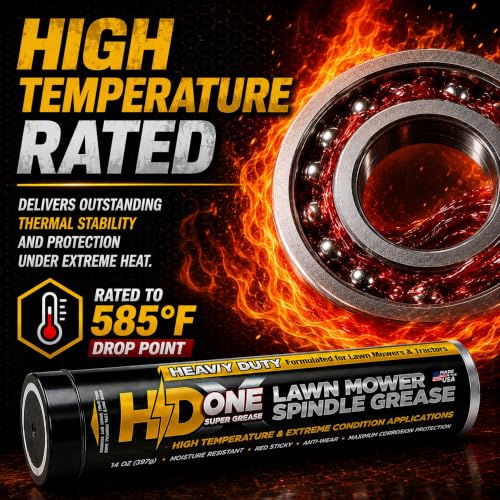 Image of HD Switch 2 Pk High Temperature Bearing Grease Designed for Tractor Lawn Mower Spindles Wheels &more for Toro Exmark Husqvarna Cub Cadet Scag Bad Boy Hustler Snapper Ferris Kubota Craftsman John Deere