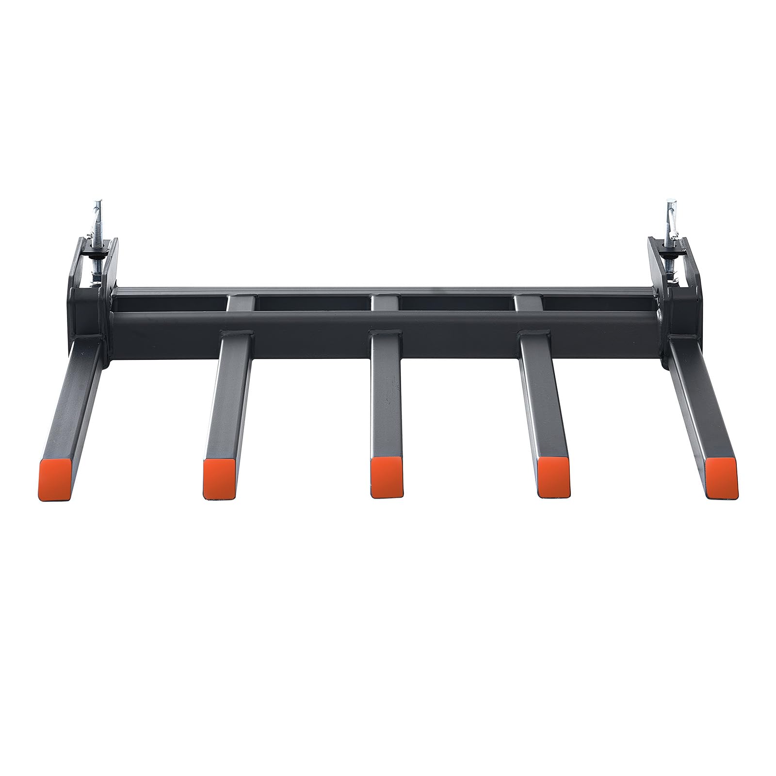 VEVOR Agarrador de Horquilla para Escombros 48" Capacidad de 1200 kg Agarrador de Servicio Pesado en Horquillas para Paletas Accesorios para Cubo de Carga de Tractor Compacto para Limpiar Desechos