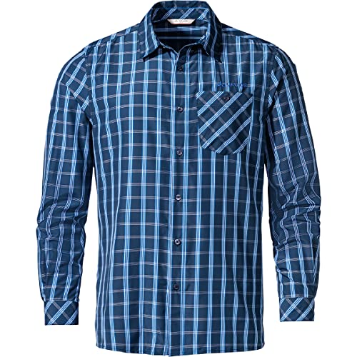 VAUDE Men's Albsteig LS Shirt III, Langarm-Hemd, Dark sea, S